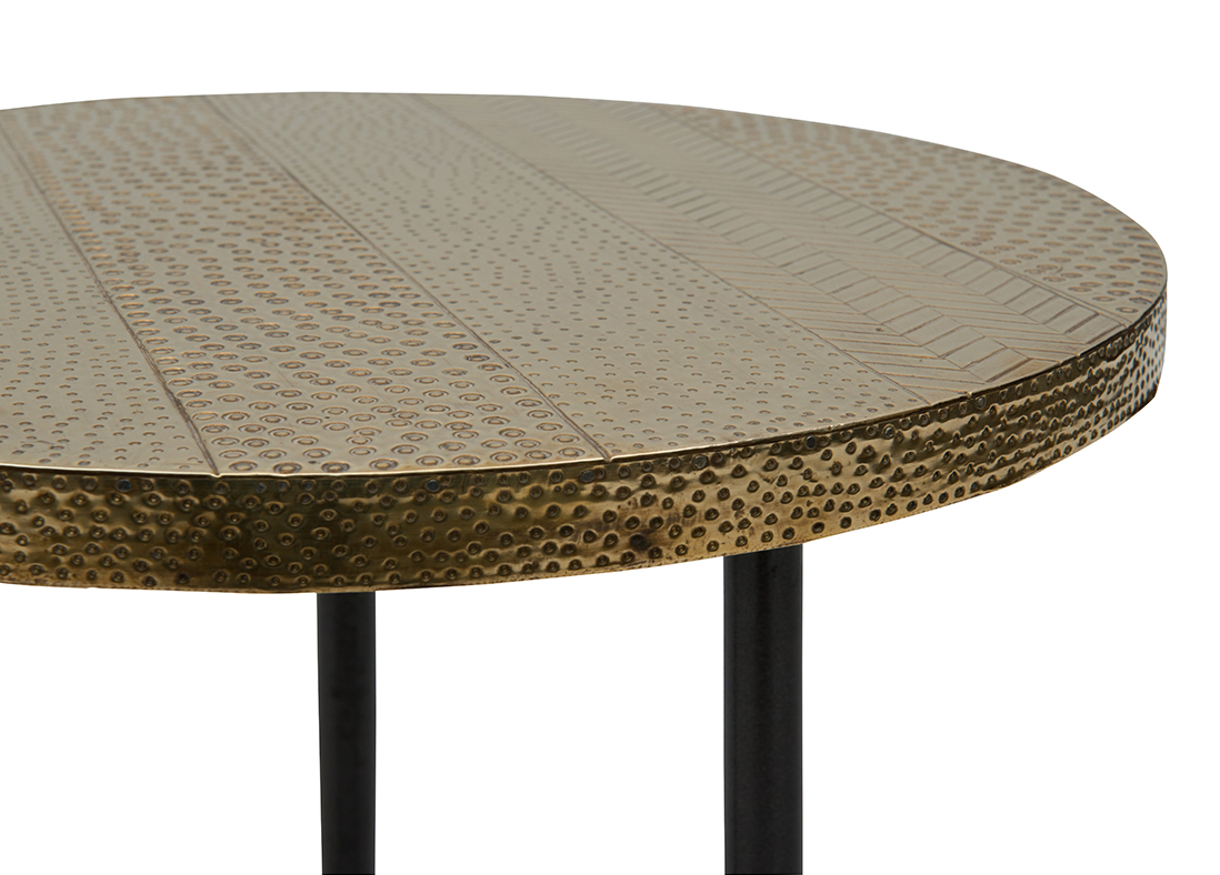 Calico Side Table - Brass